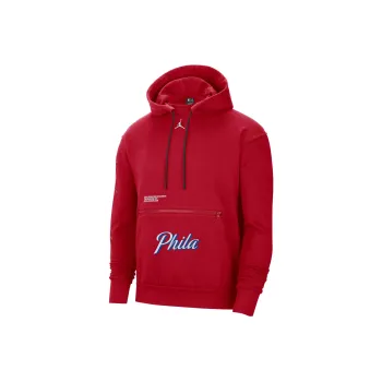 JORDAN Philadelphia 76ers Courtside Statement Edition Men's JORDAN Nba Fleece Pullover Hoodie