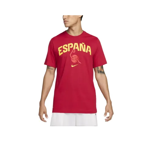 Nike Spain Basketball T-Shirt T-Shirt Men's Gym Red