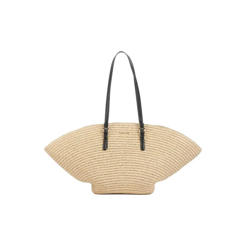 MICHAEL KORS Polyurethane Tote Bag, Shopping Bag, Shoulder Bag Women's Natural & Black-0