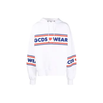 GCDS Logo Tape Printed Hoodie