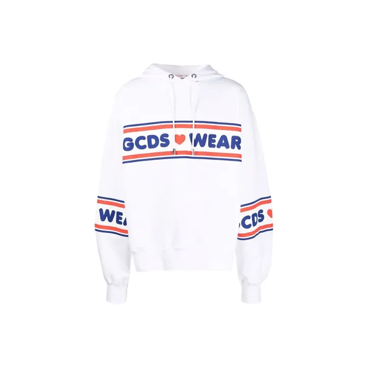 GCDS Logo Tape Printed Hoodie-0