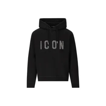 DSQUARED 2 Icon Embellished Drawstring Hoodie