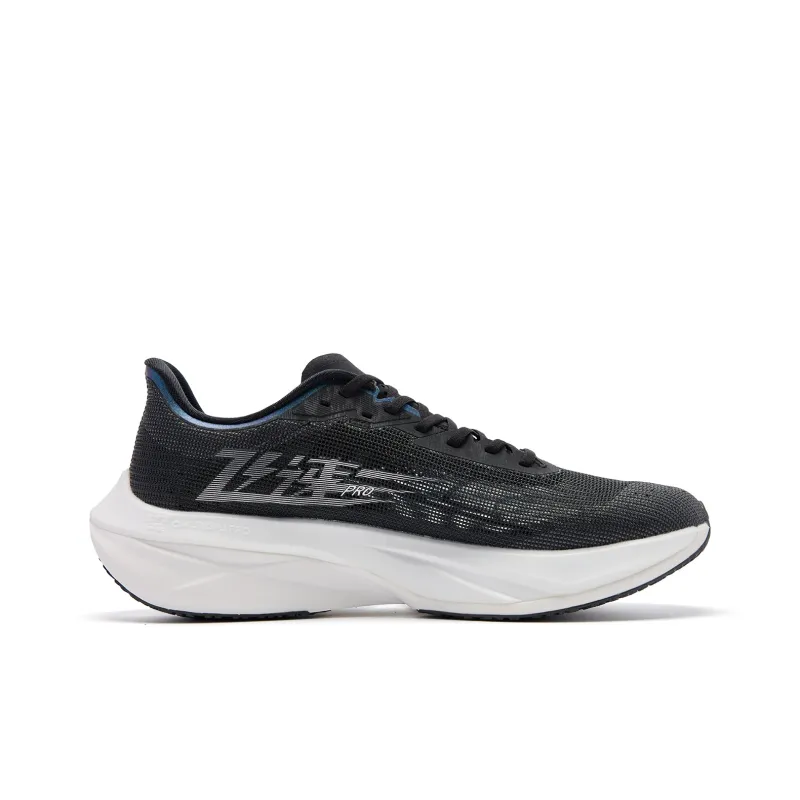 QIAODAN Swift 3PRO Cushioned Slip Resistant Abrasion Resistant Low Top Casual Training Running Shoes Men's Black White-1