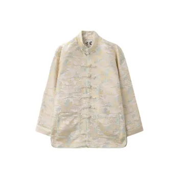 XUANSHENG Jackets Coats Men's Small Bridge Landscape