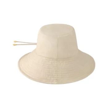 LOUIS VUITTON Cotton Fabric Cotton Bucket Hats Women's Beige