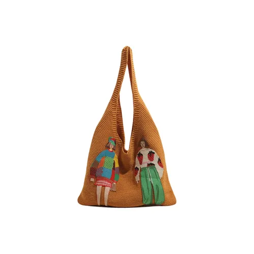 Ceion Keust Knitted Fabric Shoulder Bag Medium Size Women's Multiple Colors