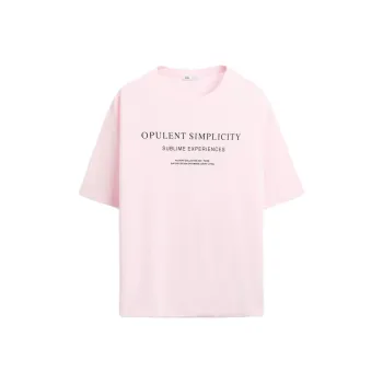 ZARA T-Shirts Men Pink