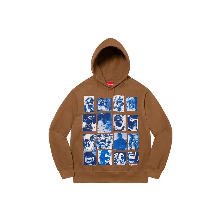 Supreme Collage Grid Hooded Sweatshirt-6