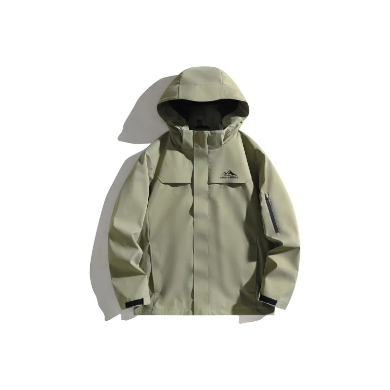 ROBINHOOD Water Resistant Windproof Breathable Wear Resistant Warm Water Repellent Windbreaker Jacket Unisex-45