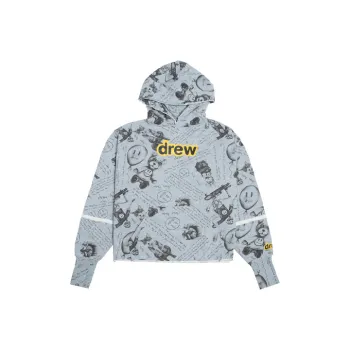 Drew House Letter Logo Series Sweatshirts Unisex Heather Gray
