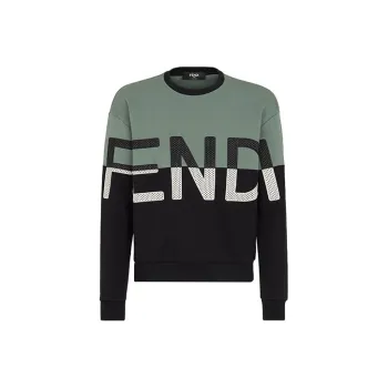 FENDI Sweatshirts Men Sage Green