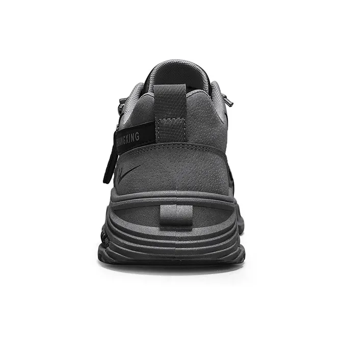 Binary Non slip Lightweight Low Top Casual Shoes Men's Gray-3
