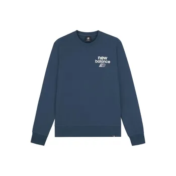 New Balance Sweatshirts Men Marine Blue