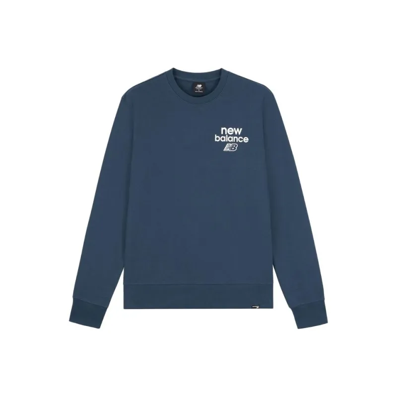 New Balance Sweatshirts Men Marine Blue-0