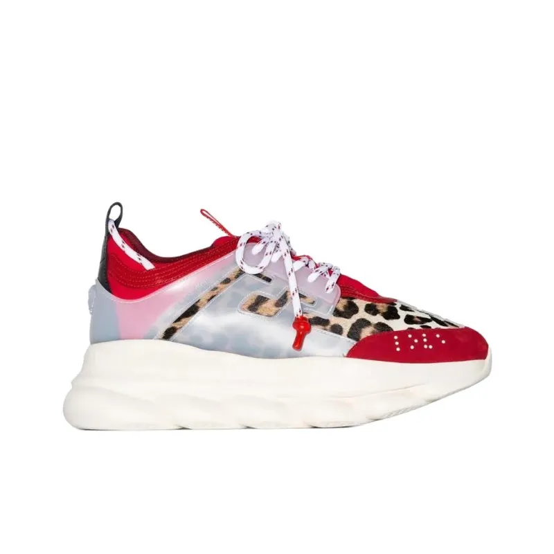 VERSACE Chain Reaction Red Cheeta-1