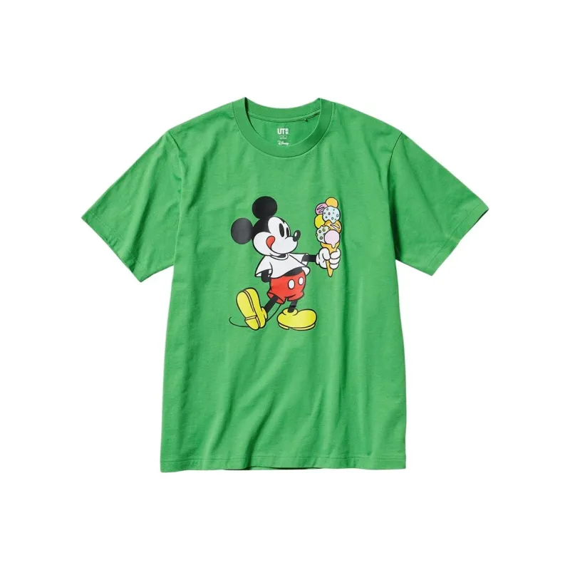 UNIQLO T Shirts Men Green-0
