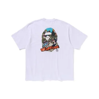 A BATHING APE Comic Art Ape Head Relaxed Fit Tee
