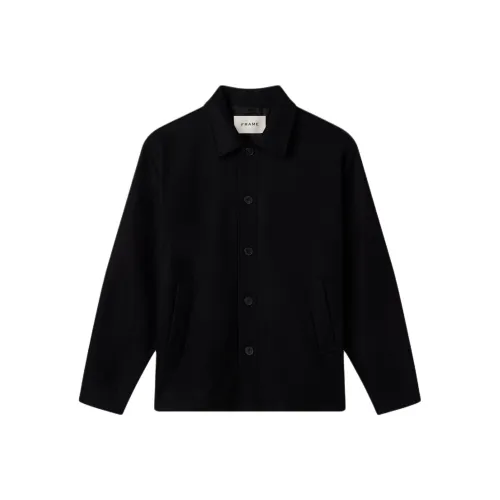 check-print suedes Coats Men's Black