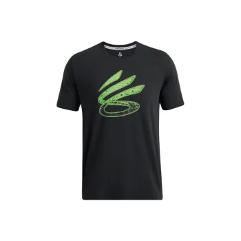 Under Armour CURRY LOGO TREND T Shirt Men's Black