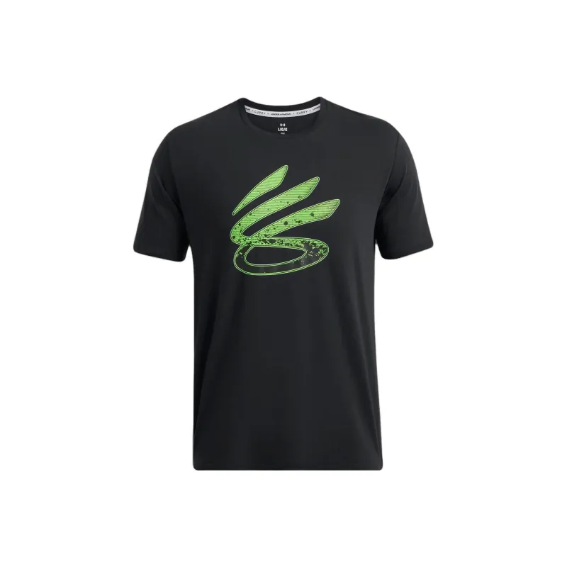 Under Armour CURRY LOGO TREND T Shirt Men's Black-0