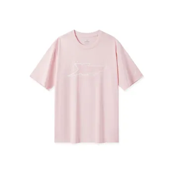 XTEP Comprehensive Training Short Sleeved T Shirt Unisex Peony Pink