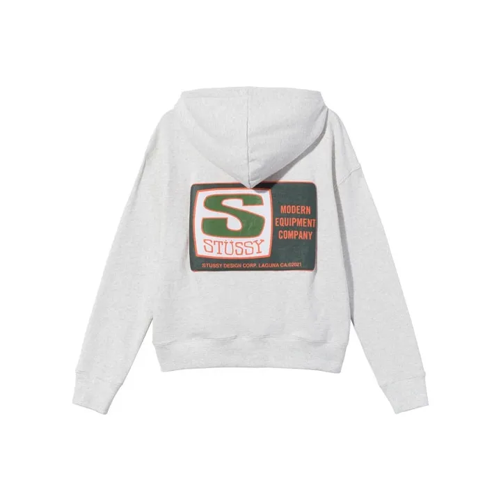 Stussy Boxy Crop Hood-3
