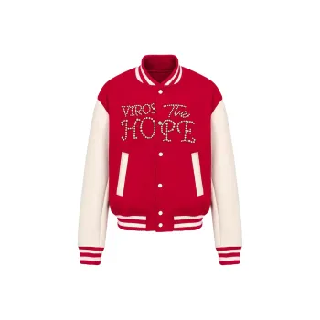 NEVER RULE Baseball Jacket Unisex Red