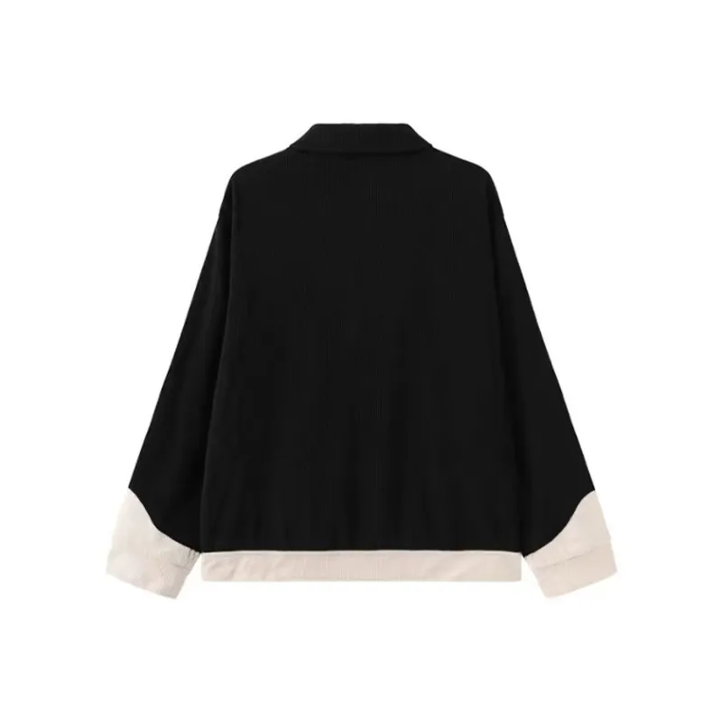 TESTUNG Fashion Jackets & Coats Unisex Classic Black And White Tone-3