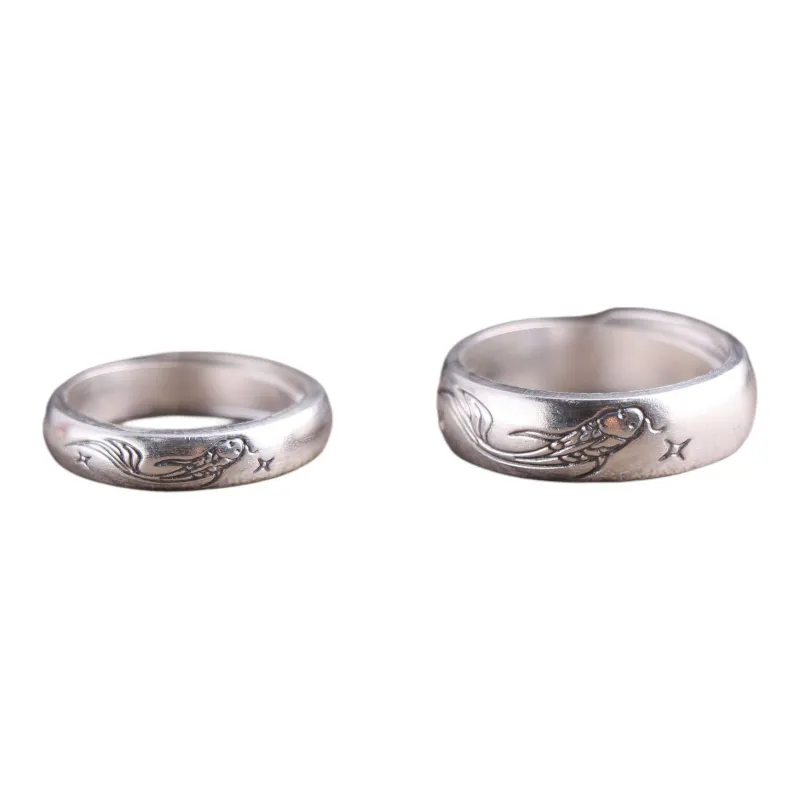 Silver Arashi Sterling Silver Ring 999 Fine Silver Unisex-0