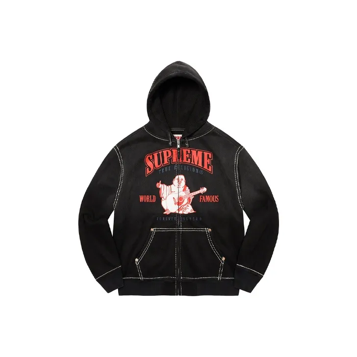 Supreme True Religion Zip Up Hooded Sweatshirt-0
