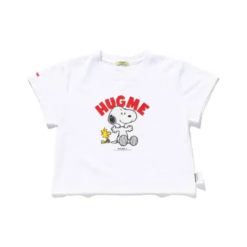 STAYREAL Snoopy Hug Cropped T Shirt Women's