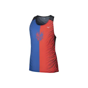 Mizuno T Shirts Men Blue Red