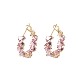 Yiru Alloy Hoop Earrings Jewelry Accessories Women's