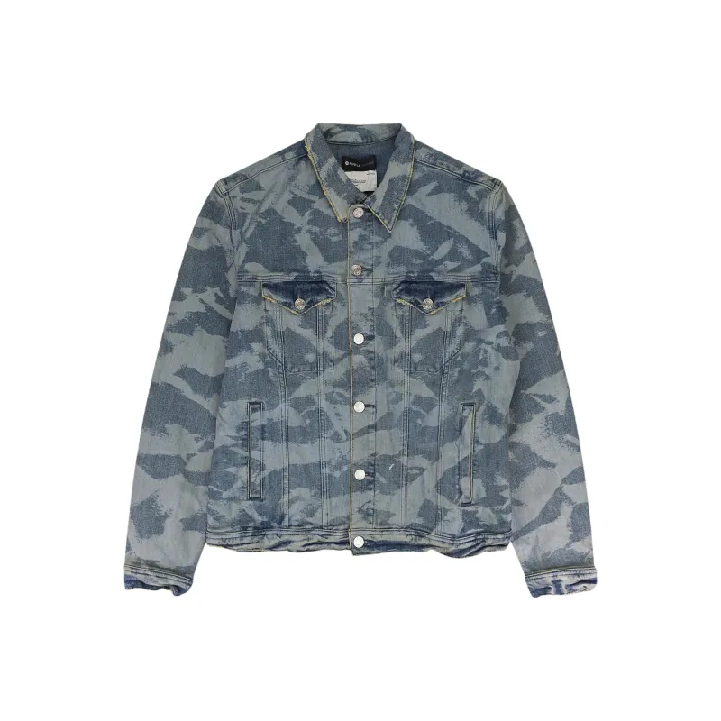 PURPLE BRAND Laser Wrinkled Denim Jacket-0