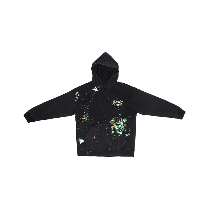 SSSAINT LOUIS Sweatshirt Unisex Washed Black-0