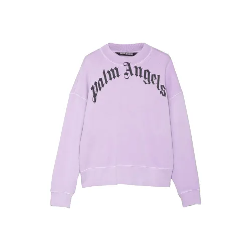 PALM ANGELS Curved Logo Sweatshirt