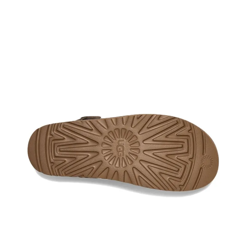 UGG One Strap Sandals Women's Brown Gray-5