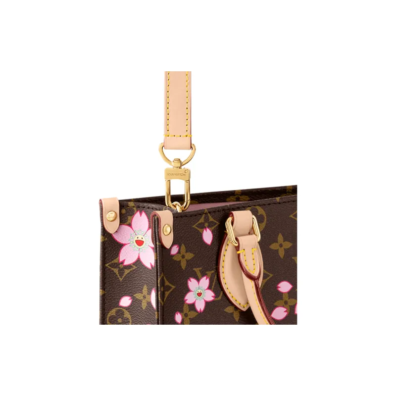 LOUIS VUITTON X Takashi Murakami OnTheGo Pm Sakura Brown-5