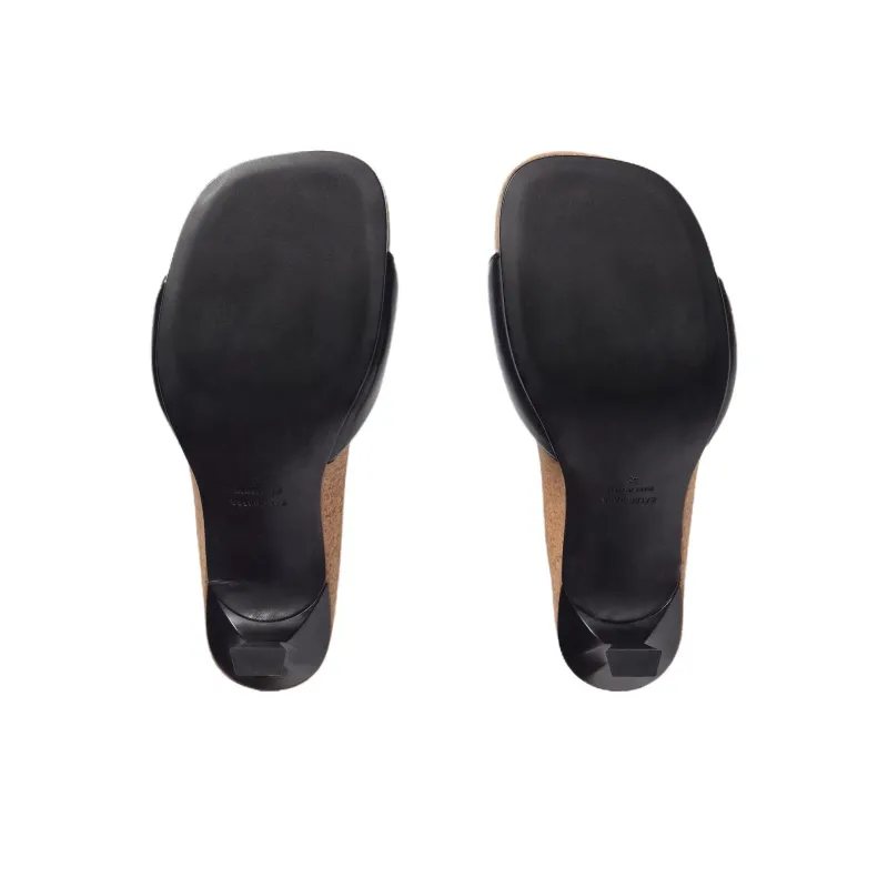 Scholl x Balenciaga Slip Resistant Slide Slippers Women's Black-6