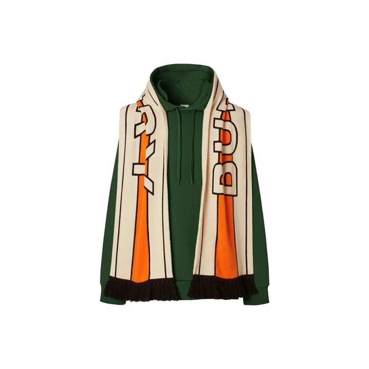 Burberry Sweatshirts Men Yellow Green-0