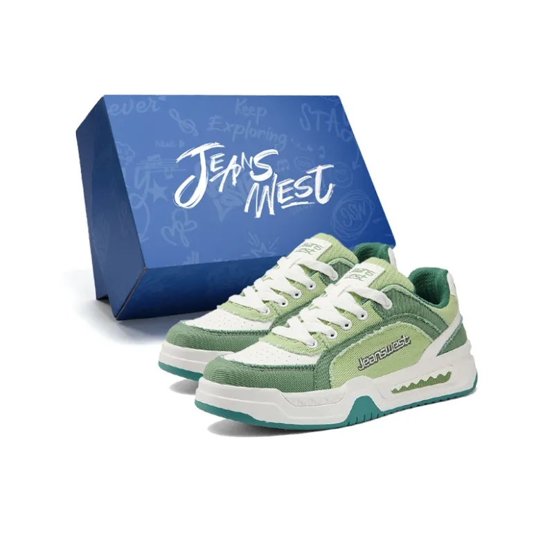 JEANSWEST Height Increasing Abrasion Resistant Slip Resistant Low Top Skateboard Shoes Unisex-7