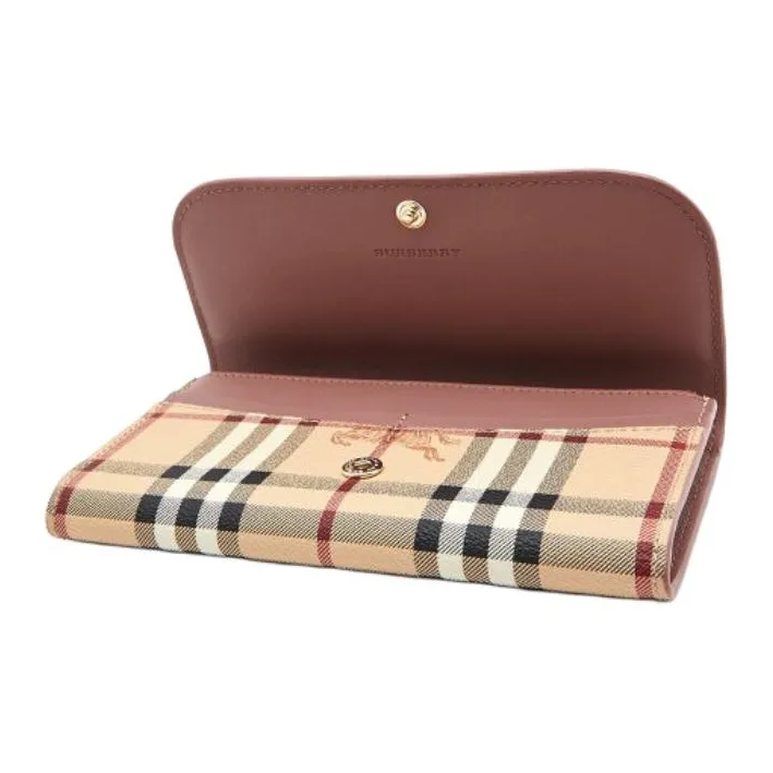 Burberry PVC And Smooth Calfskin Wallet Men's Beige-2