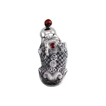 Silver Arashi Sterling Silver Pendant 999 Fine Silver Unisex