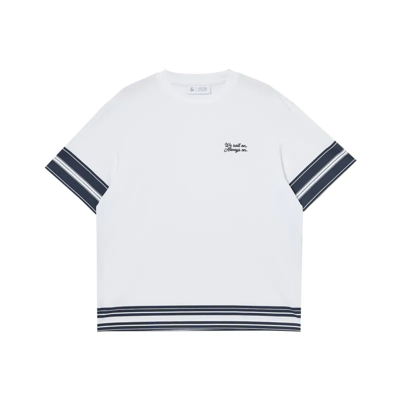 JACK JONES· T Shirt Men's A06 Raw White-0