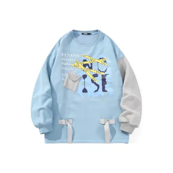 GENANX Sweatshirts Unisex Blue