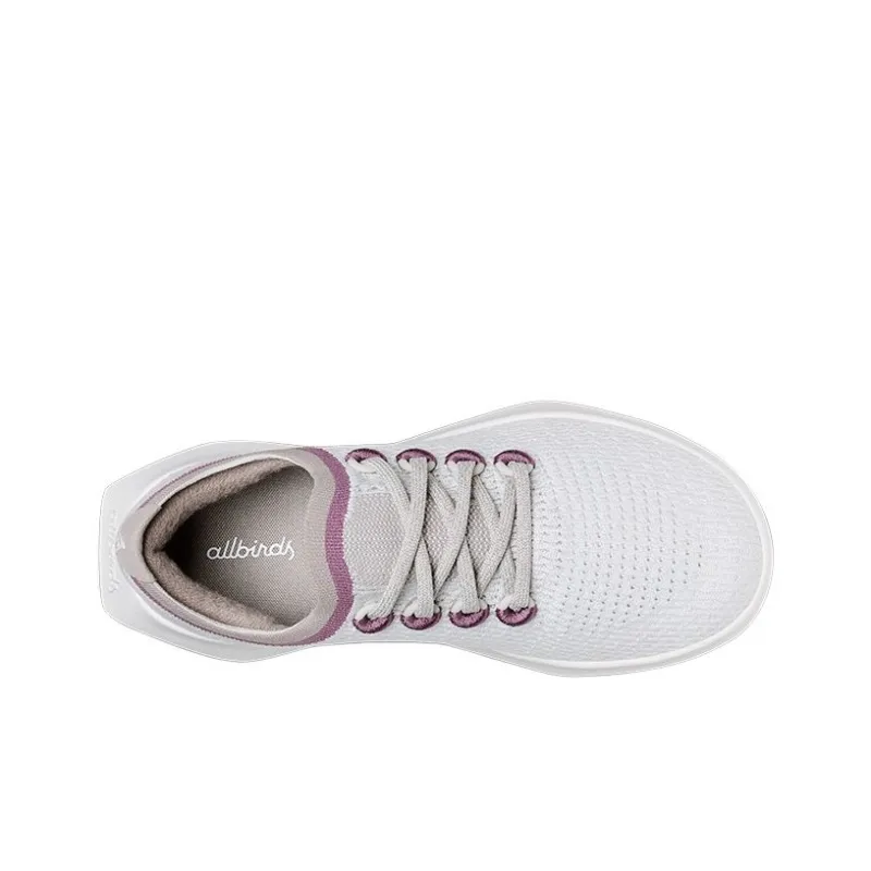 Allbirds Tree Dasher Low Top Running Shoes Women's White Purple-2