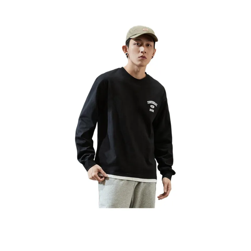 Tonlion T Shirts Men Black-0