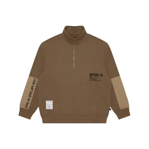 Alpha Industries Eastside Golf Stand Collar Regular Sweatshirt Unisex