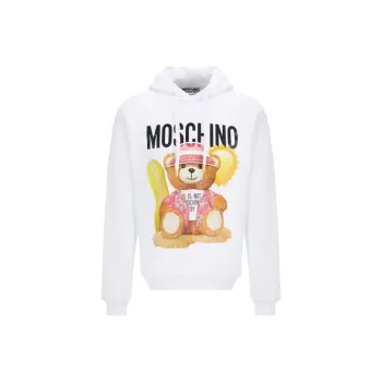 MOSCHINO Teddy Bear Printed Drawstring Hoodie