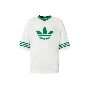 Adidas Originals BLOCKCORE SHORT SLEEVE KNIT T SHIRT T Shirt Unisex White